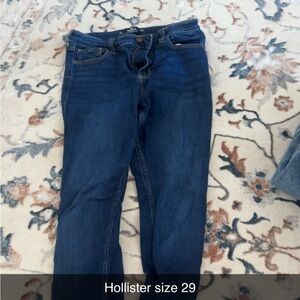 Hollister Women's Dark Blue Skinny Jeans